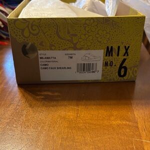 Mix No. 6 Camo Faux Shearling Footwear